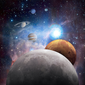 NASA illustration for Moon Mars and Beyond
